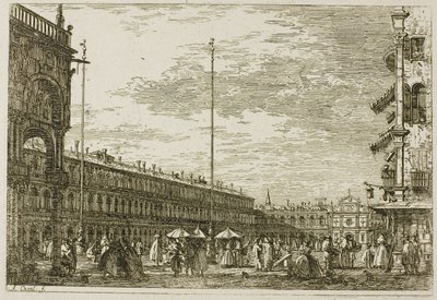 Le Procuratie niove et S. Ziminian V, de Vedute - Canaletto