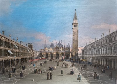Place Saint-Marc avec la basilique, Venise - Canaletto