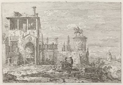 Le Monument équestre - Canaletto