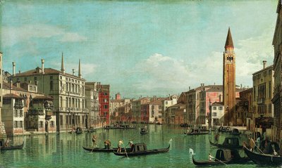 Le Grand Canal, Venise, regardant vers le sud-est, avec le Campo della Carità à droite, 1730s - Giovanni Antonio Canal