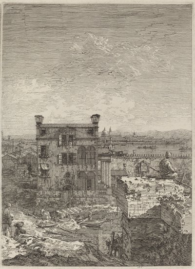 La maison avec le péristyle - Canaletto