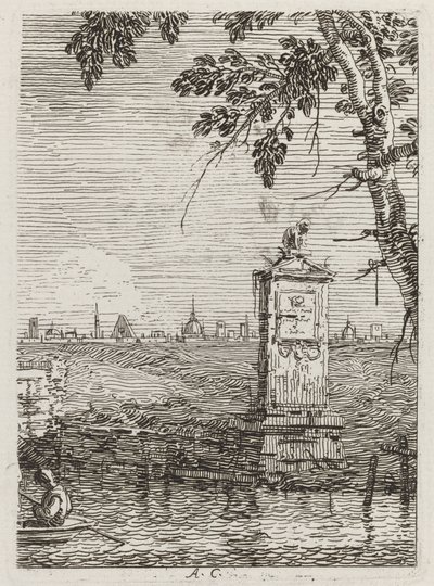 Le Petit Monument [gauche], vers 1735-1746 - Canaletto