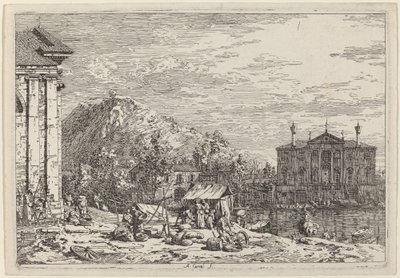 Le marché à Dolo, vers 1735-1746 - Canaletto