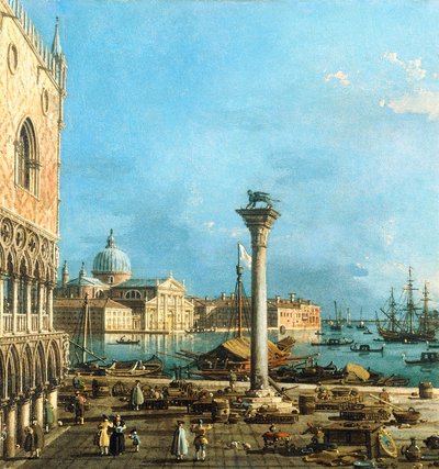 La Piazzetta, Venise, avec le Bacino di S. Marco et l