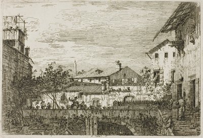 La terrasse, de Vedute - Canaletto