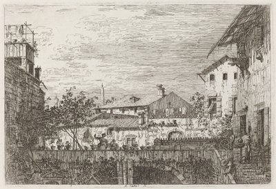 La Terrasse [en bas à droite], vers 1735-1746 - Canaletto