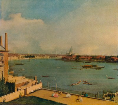 La Tamise depuis Richmond House, 1746 - Giovanni Antonio Canal