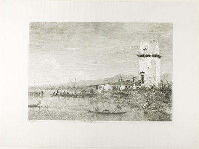 La tour de Malghera, des Vedute - Canaletto