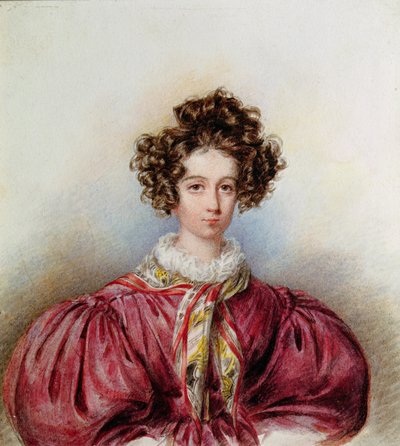 Portrait de George Sand (1804-76) 1830 - Candide Blaize