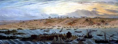 Embarquement des troupes argentines sur le 