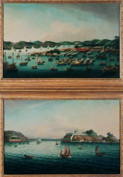 Port de Hong Kong et Bouche du Tigre - Cantonese School