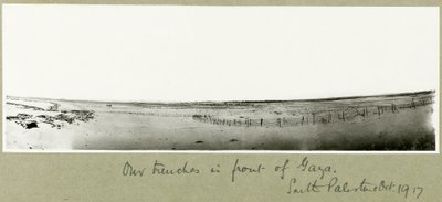 Nos tranchées devant Gaza, octobre 1917 - Capt. Arthur Rhodes