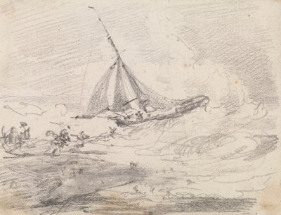 Un voilier en mer agitée, Hastings - Capt. Thomas Hastings