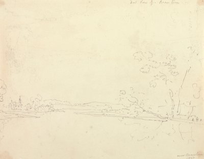Vue lointaine de Beaulieu, Hampshire - Capt. Thomas Hastings