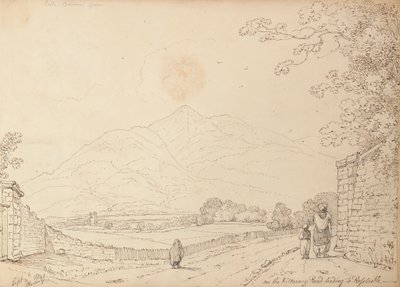 Sur la route de Killarney menant au château de Ross, 4 septembre 1841 - Capt. Thomas Hastings