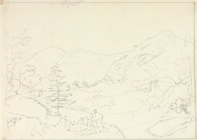 Skiddaw depuis Borrowdale, samedi 27 juin 1835 - Capt. Thomas Hastings