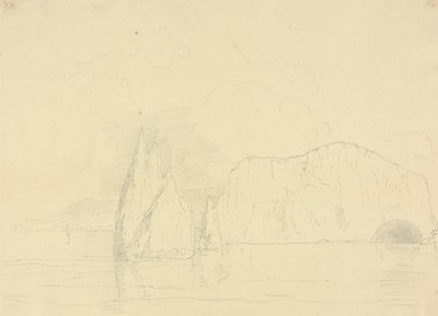 Les Aiguilles et les falaises de Freshwater, île de Wight - Capt. Thomas Hastings