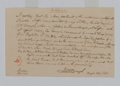 Tantia Topi, le chef rebelle indien - Captain C.R. Baugh