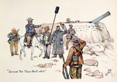 Jemoet die Town Hall skit, du The Leaguer of Ladysmith, 1900 - Captain Clive Dixon