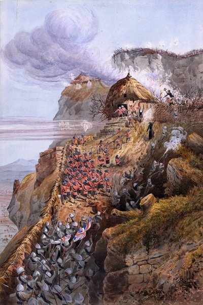 Assaut de la porte, Magdala, Abyssinie - Captain Cornelius Francis James