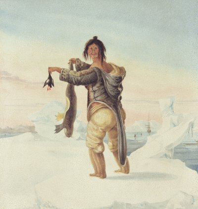 Un Esquimau des îles Sauvages, 1821 - Captain George Francis Lyon