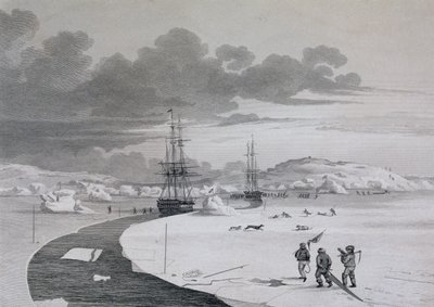 Découpe sur Winter Island, octobre 1821, de Journal of a Second Voyage for the Discovery of a North West Passage from the Atlantic to the Pacific performed in the Years 1821-22-23, par William Edward - Captain George Francis Lyon