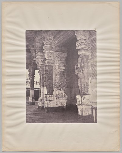 Pudhu Mandapa de Tirumal Nayak (r. 1623-59), Temple Minakshi Sundareshvara, Madurai - Captain Linnaeus Tripe
