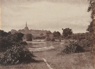 Rangoon. Vue près du lac, 1855 - Captain Linnaeus Tripe