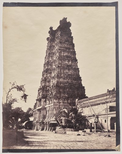 Porte Ouest (Gopuram) du Temple Minakshi Sundareshvara, Madurai - Captain Linnaeus Tripe