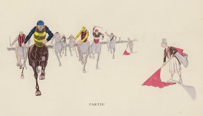 Illustration pour Les Courses Dans L