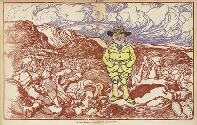 Cecil Rhodes, Illustration pour Le Rire - Caran d Ache