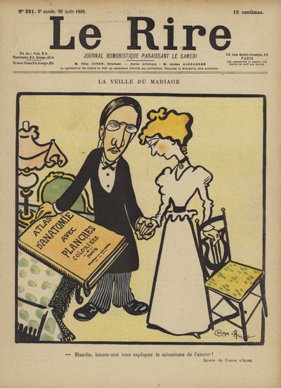 La veille du mariage, Illustration pour Le Rire - Caran d Ache