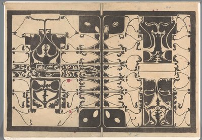 Couverture avec motifs végétaux stylisés - Carel Adolph Lion Cachet