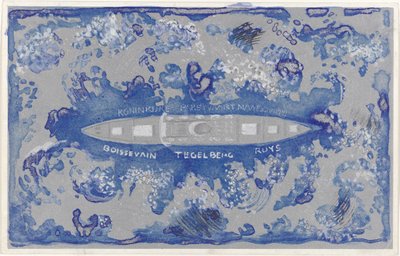 Conception pour un vignette pour la Koninklijke Paketvaart Maatschappij - Carel Adolph Lion Cachet