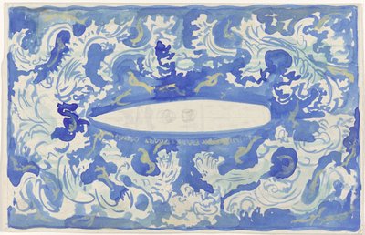 Conception pour le vignette de la Koninklijke Paketvaart Maatschappij - Carel Adolph Lion Cachet