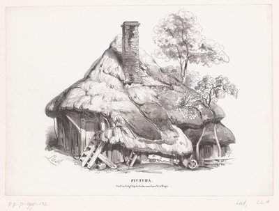 Ferme avec toit de chaume - Carel Christiaan Antony Last
