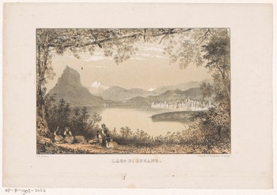 Vue sur le lac de Lugano - Carel Christiaan Antony Last