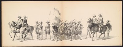 Mascarade des étudiants de Leyde, 1850 (plaque 10) - Carel Christiaan Antony Last