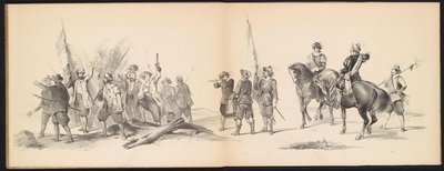 Mascarade des étudiants de Leyde, 1850 (plaque 12) - Carel Christiaan Antony Last