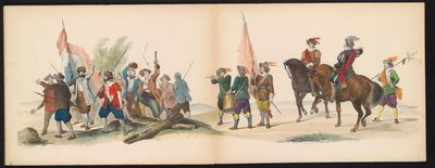 Mascarade des étudiants de Leyde, 1850 (plaque 12) - Carel Christiaan Antony Last