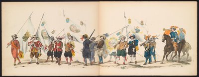 Mascarade des étudiants de Leyde, 1850 (plaque 3) - Carel Christiaan Antony Last