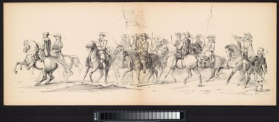 Mascarade des étudiants de Leyde, 1850 (plaque 4) - Carel Christiaan Antony Last