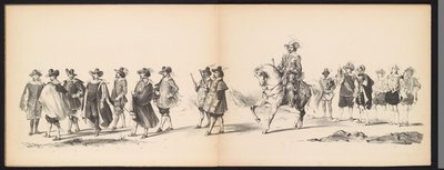 Mascarade des étudiants de Leyde, 1850 (plaque 6) - Carel Christiaan Antony Last