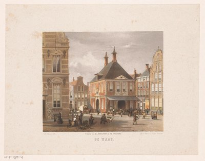 Vue de la ville avec la balance à Groningen - Carel Christiaan Antony Last