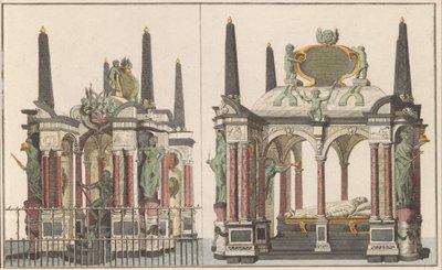 Mausolée de la Famille royale dans la grande Église à Delft - Carel Frederik Bendorp (I) (possibly)