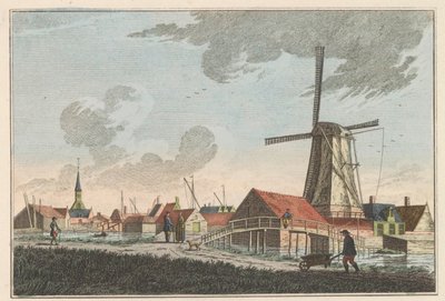 Nieuwendam. Ten Westen, van de Meerdijk te zien - Carel Frederik Bendorp (I)