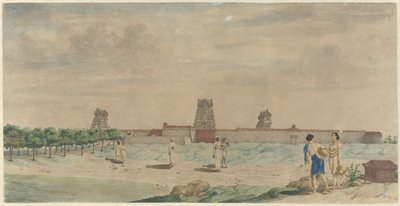 La grande pagode de Chalembron, Inde - Carel Frederik Reimer
