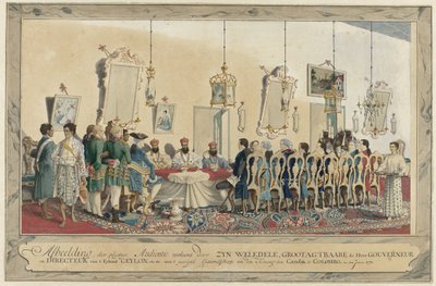 Réception des envoyés du roi de Kandy par le gouverneur Imam Falck - Carel Frederik Reimer