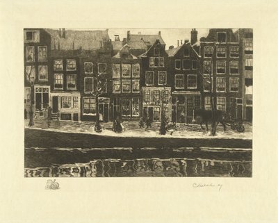 Lauriergracht - Carel Lodewijk Dake (signed by artist)