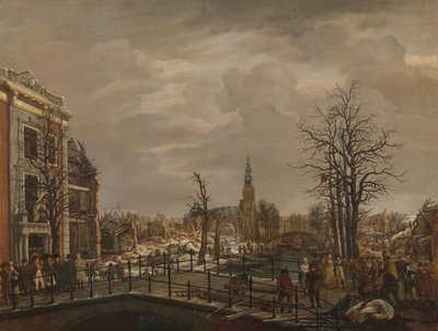 Le Rapenburg à Leyde, trois jours après l